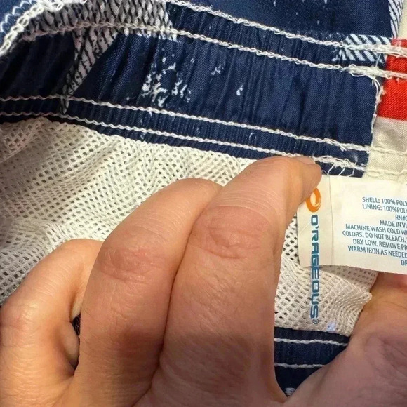 O’Rageous swim trunks.  Used 1x.   Smoke free home. - Picture 2 of 3